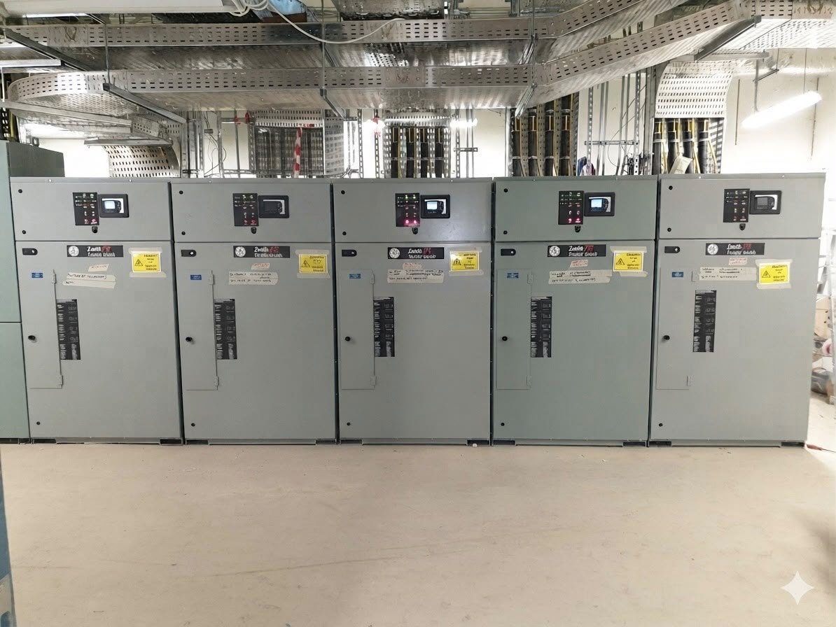 غرفة لوحات جهد منخفض قبل التشغيل